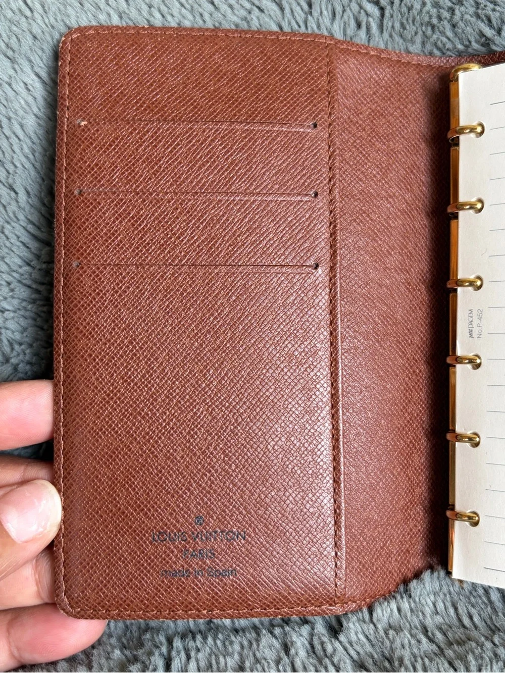 Louis Vuitton Monogram Compact Agenda in Brown and Gold